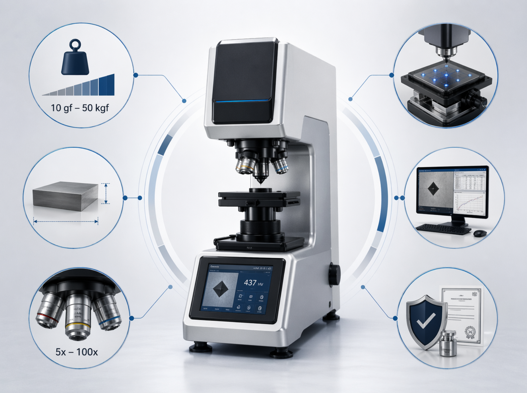 Vickers Hardness Testing Machine
