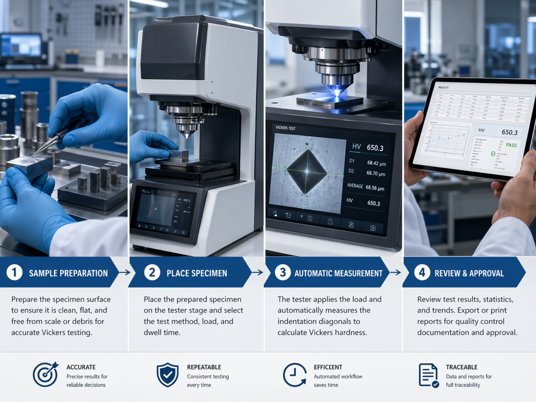 Vickers Hardness Tester