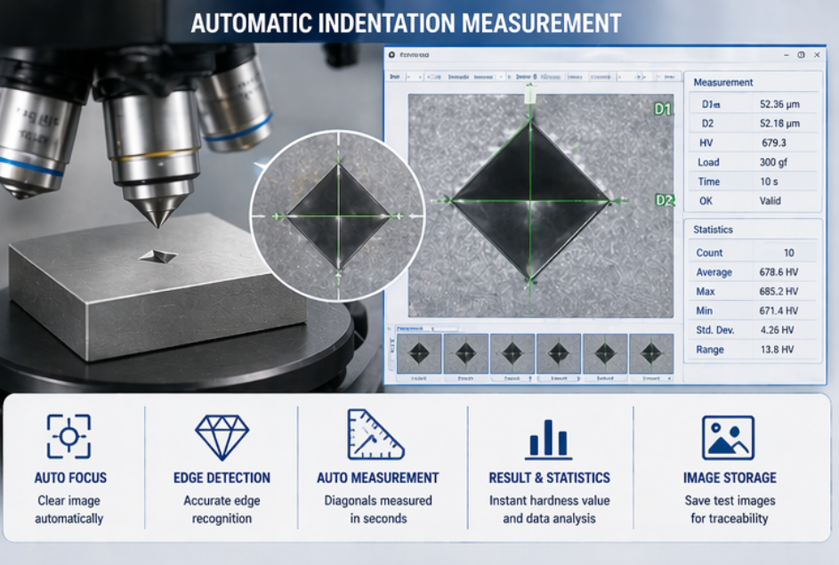 Automatic Micro Vickers Hardness Tester
