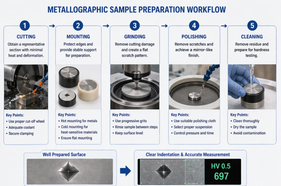 Sample Preparation Before Hardness Testing