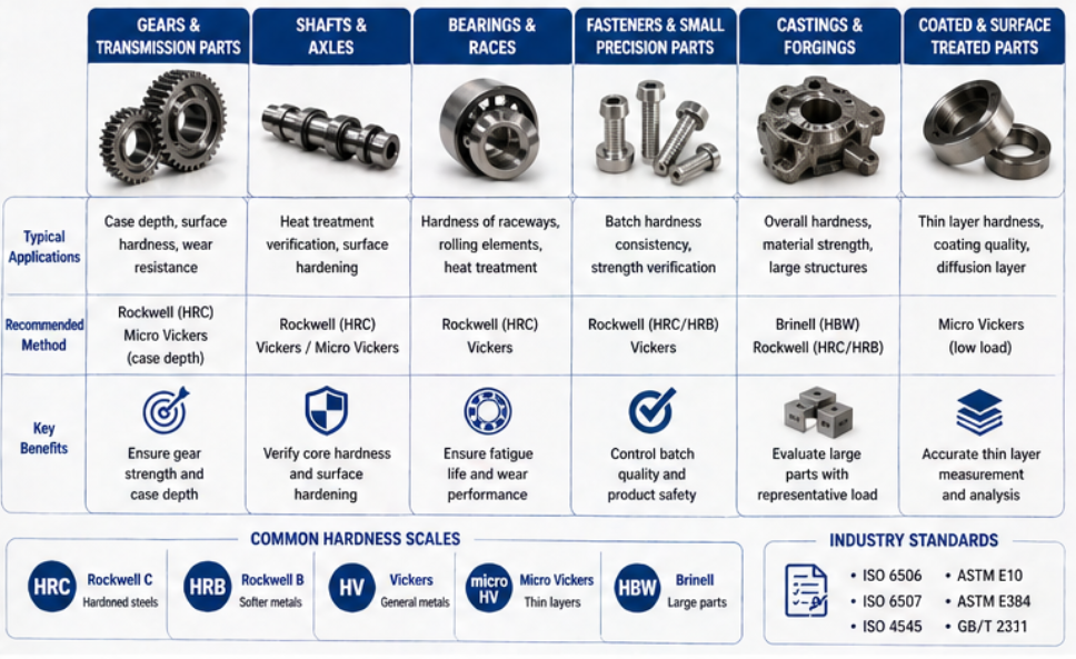Hardness Testing Equipment For Automotive Parts