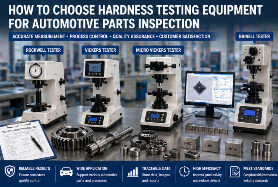 How To Choose Hardness Testing Equipment For Automotive Parts Inspection
