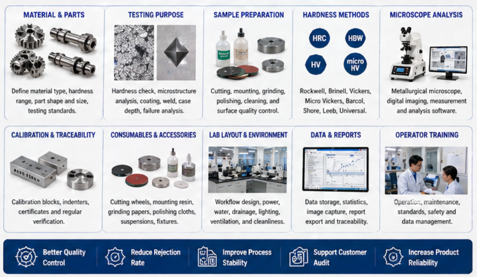 Metallographic Laboratory Setup