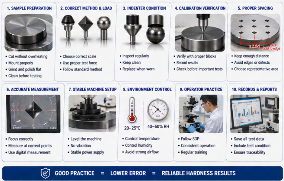 Reduce Hardness Testing Error Reduce Hardness Testing Error