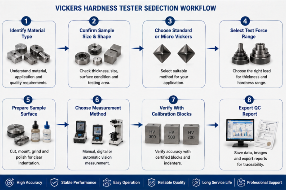 Micro Vickers hardness tester