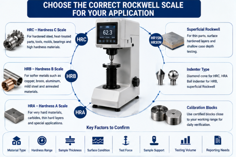 Rockwell hardness testing equipment Rockwell hardness testing equipment