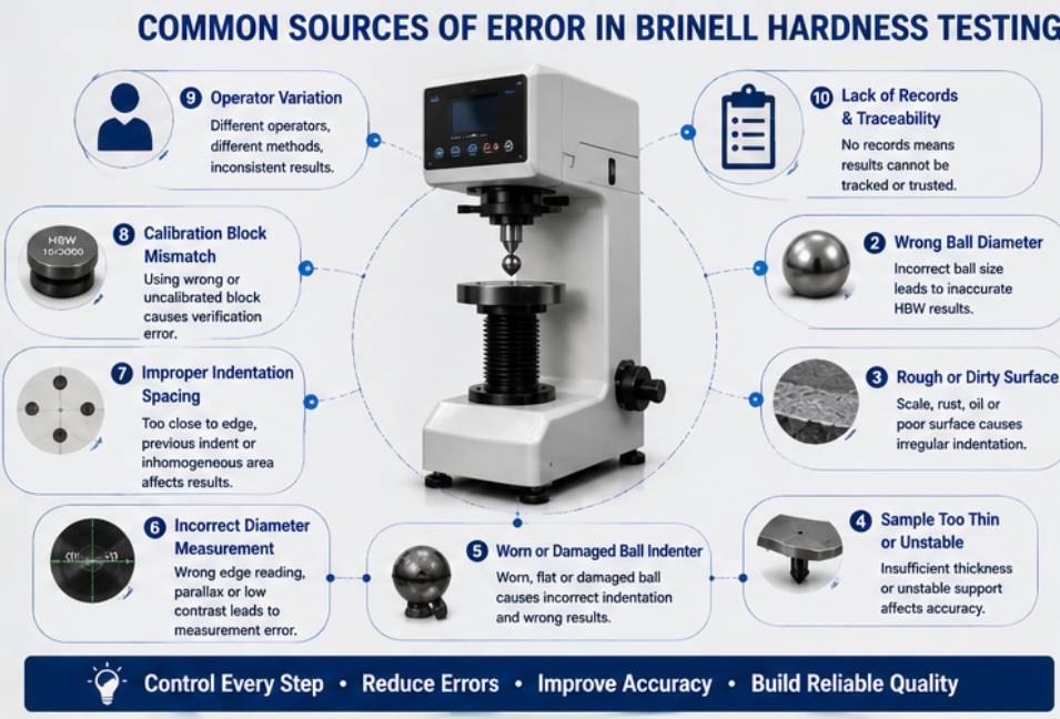 Brinell hardness testing
