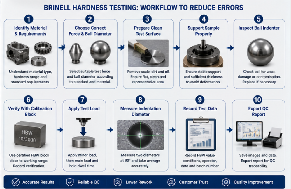 Brinell hardness testing machine