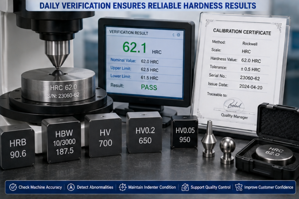 hardness tester calibration blocks