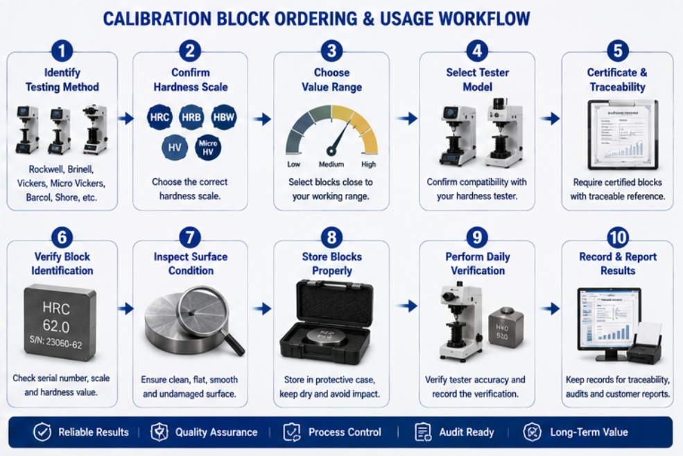 Rockwell calibration blocks