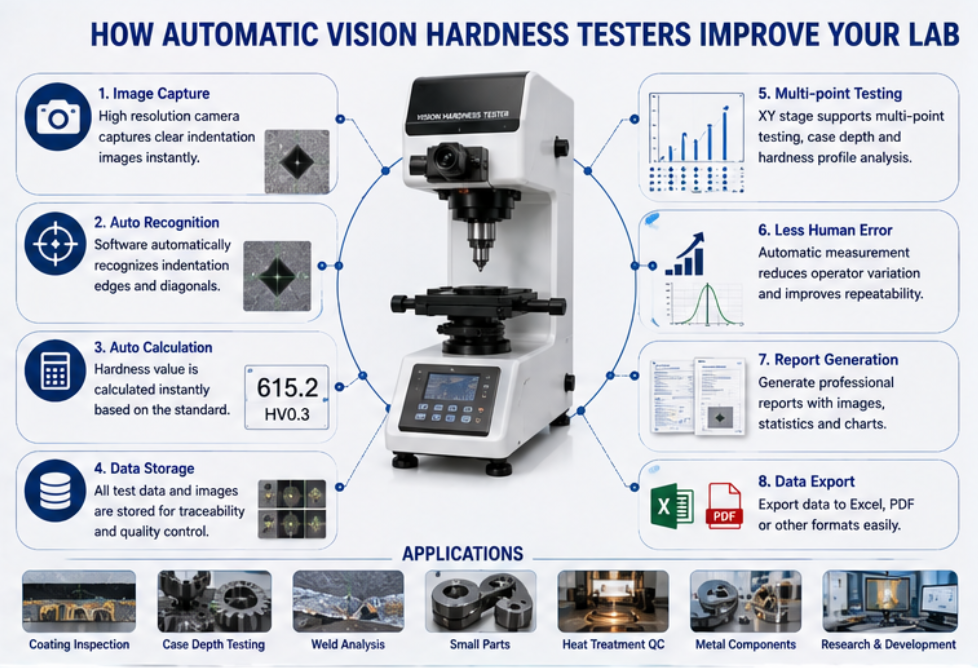 automatic vision hardness tester automatic vision hardness tester