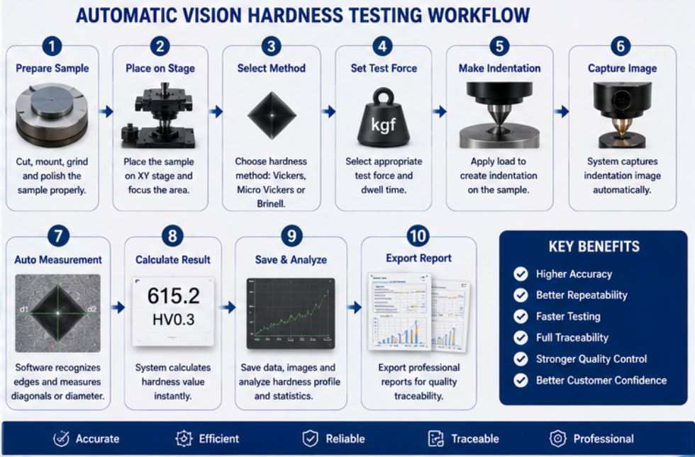 automatic Vickers hardness tester automatic Vickers hardness tester