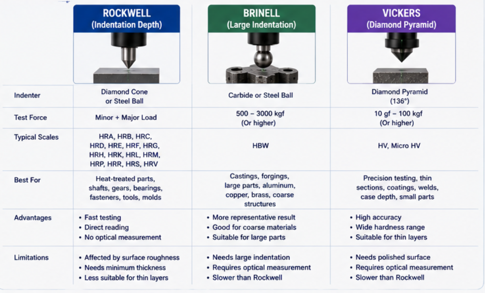 Rockwell hardness tester