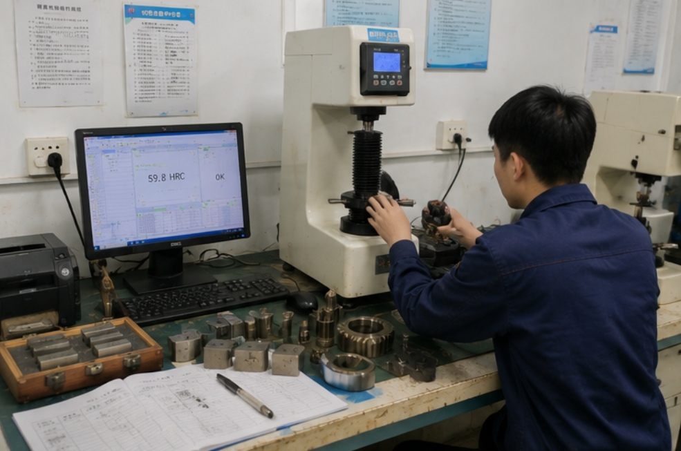 small hardness testing lab