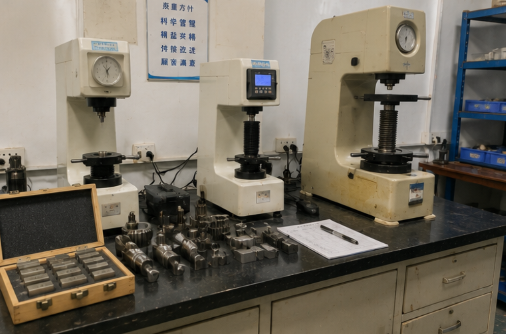 hardness testing lab setup