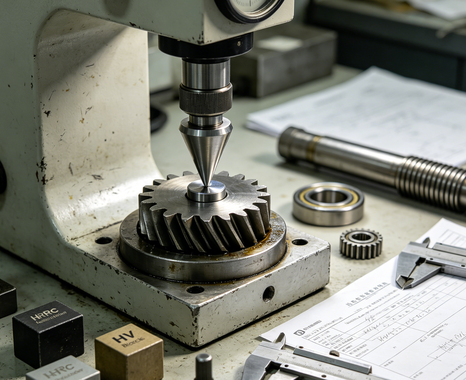 gear hardness testing