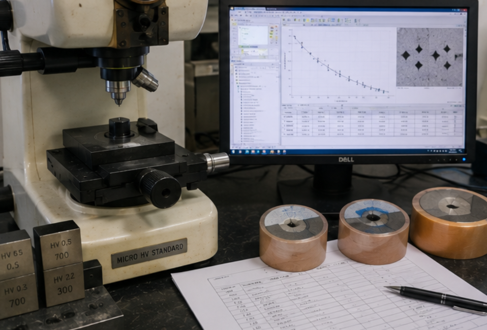 hardness testing process control