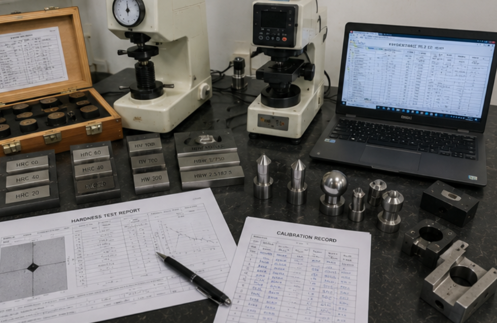 metal parts hardness inspection failure