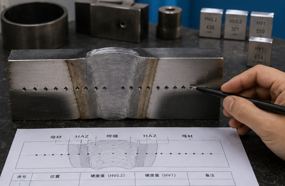 weld hardness testing