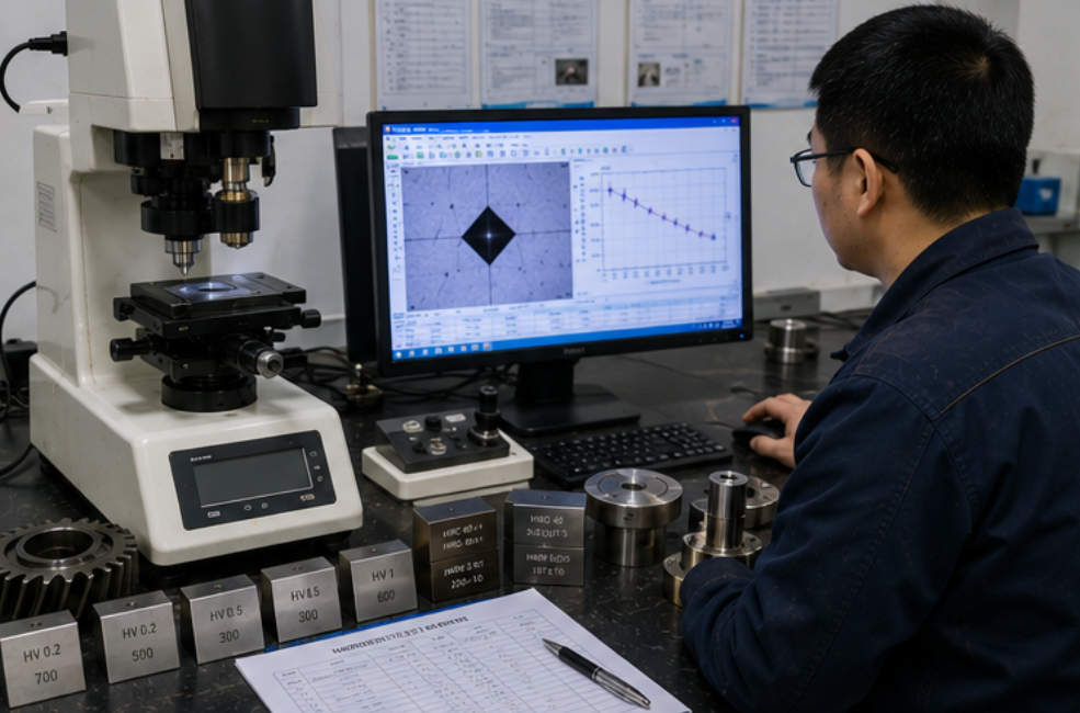 automatic vision hardness testing system