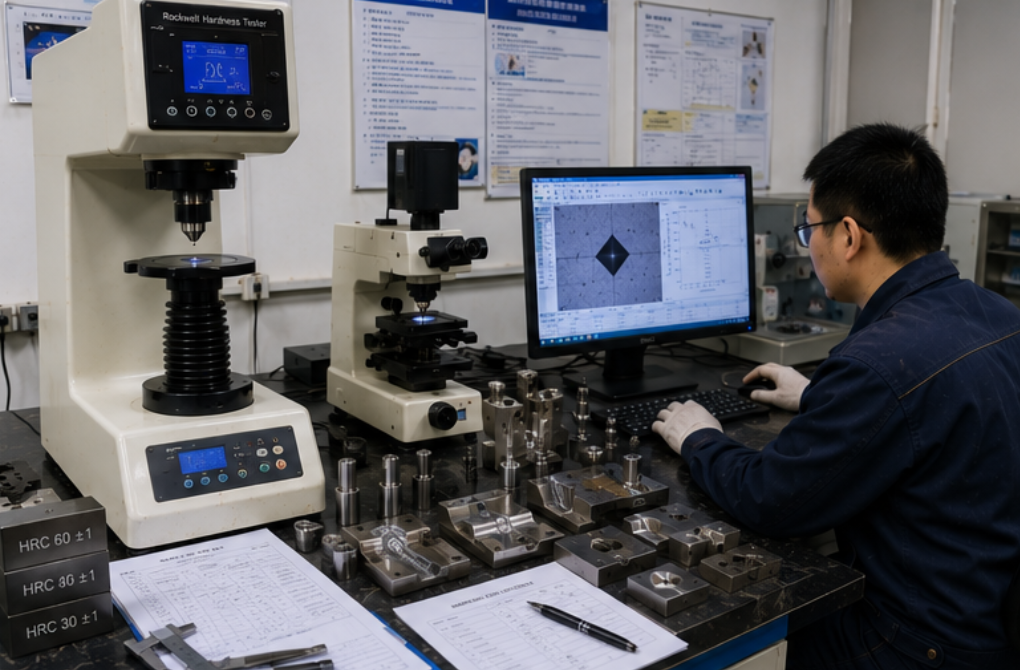 tool steel hardness testing