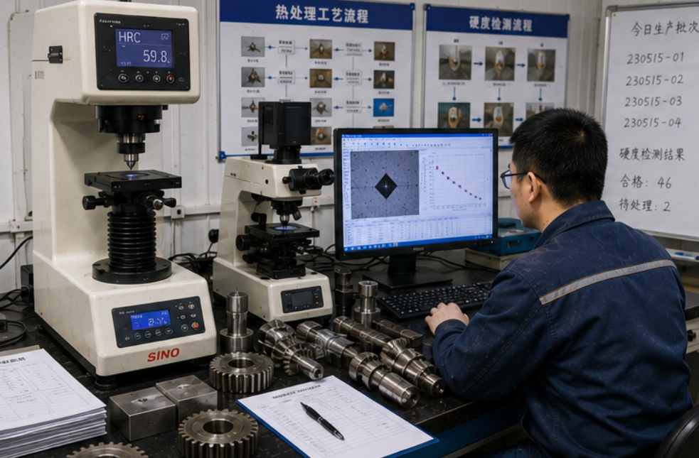 heat treatment QC hardness testing