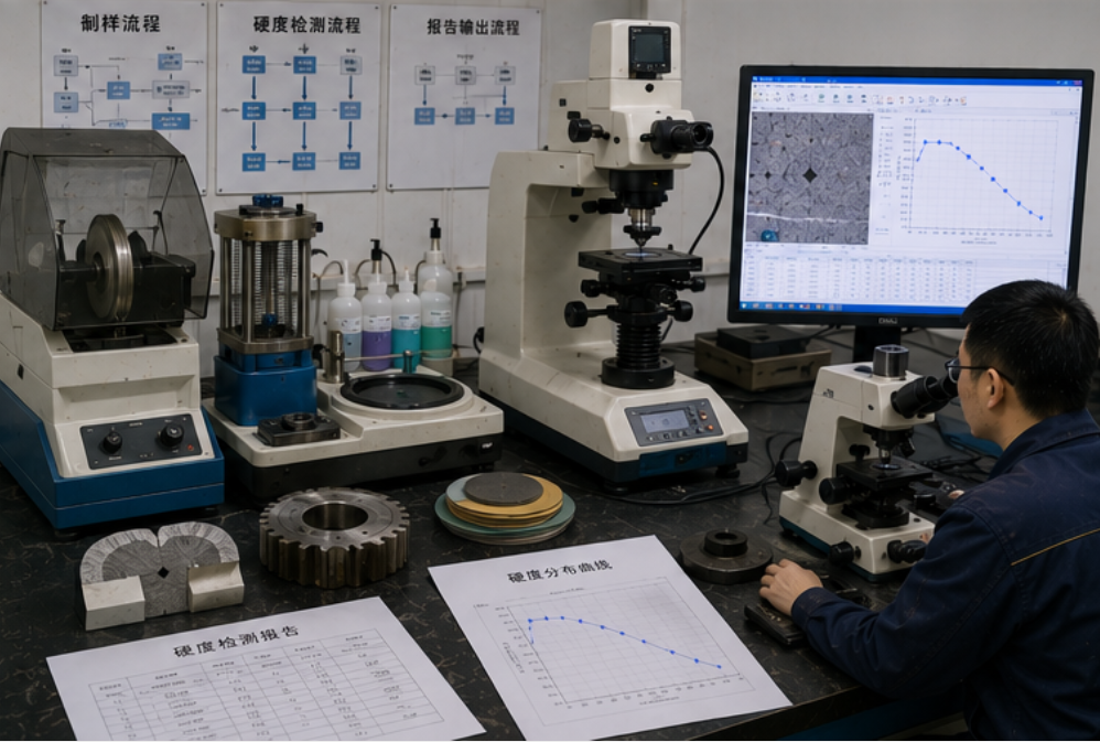 heat treatment QC hardness testing