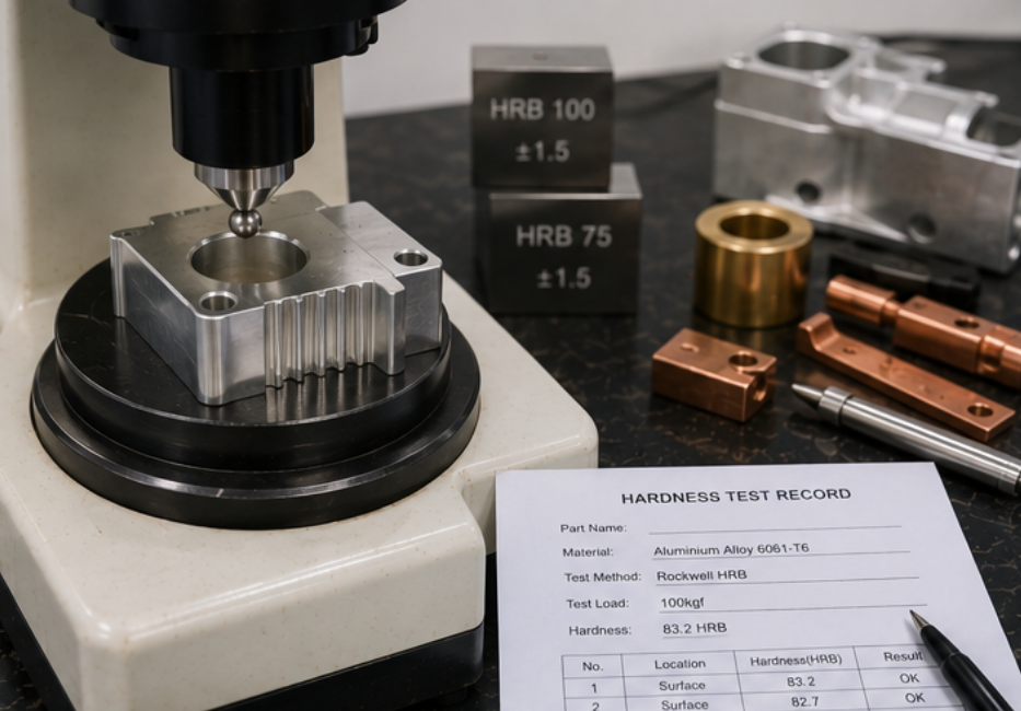hardness testing for copper alloy