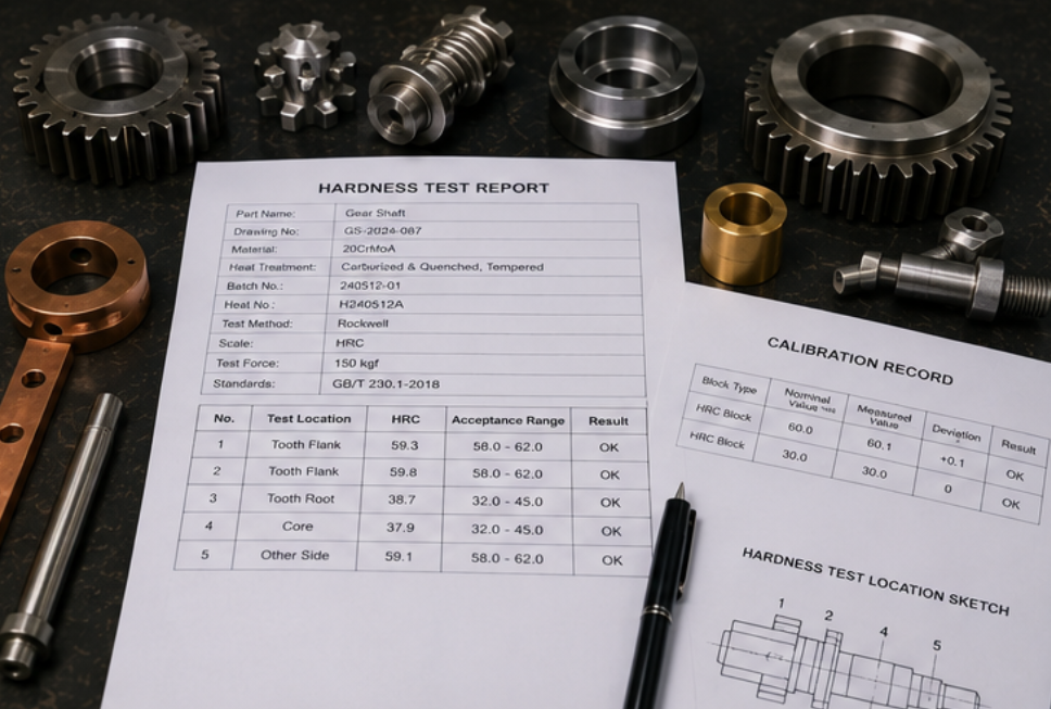 hardness test report format