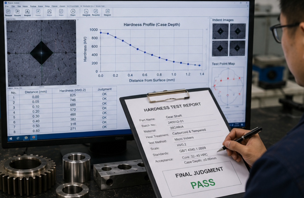 hardness testing report