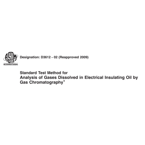 ASTM D3612 Gas Chromatography for Gas Dissolved in Insulating oil