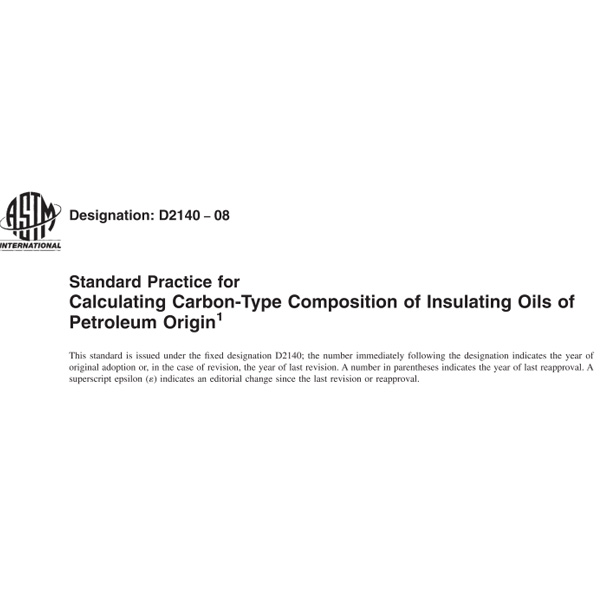 ASTM D2140 Determination of Structural Family Composition