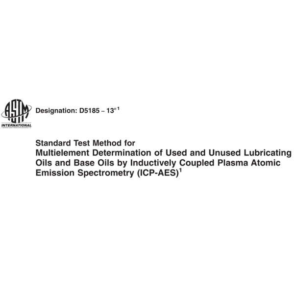 ASTM D5185 Multielement analysis by Full-Spectrum ICP