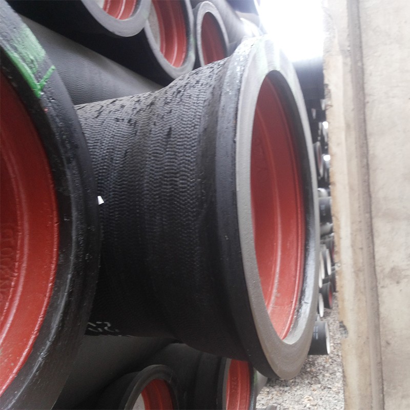 Self Anchoring Black Ductile Iron Pipe with Self-Restrained Joint and Bituminous Coating