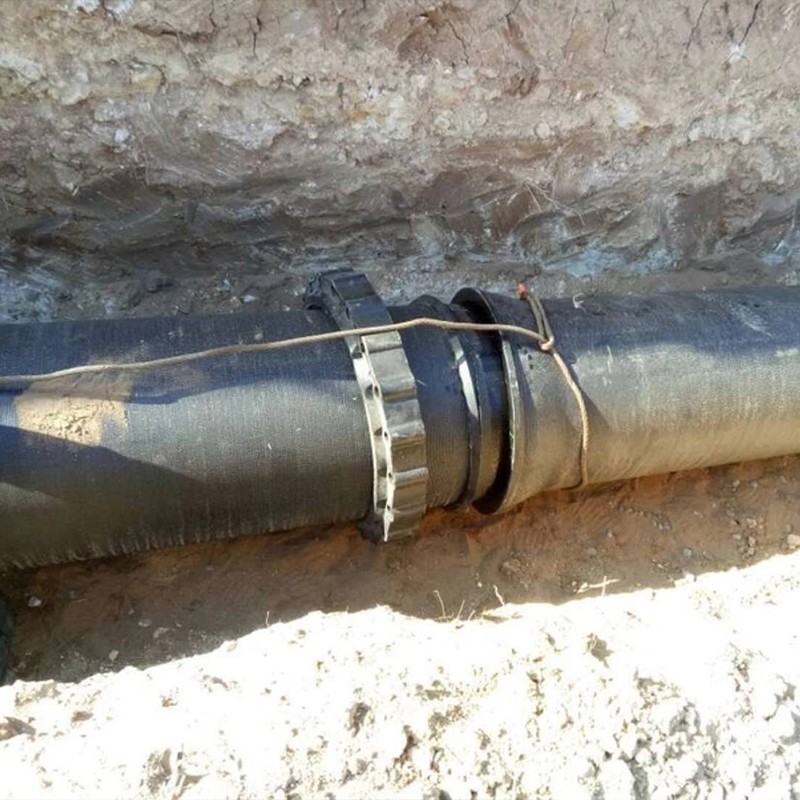 Self Anchoring Black Ductile Iron Pipe with Self-Restrained Joint and Bituminous Coating