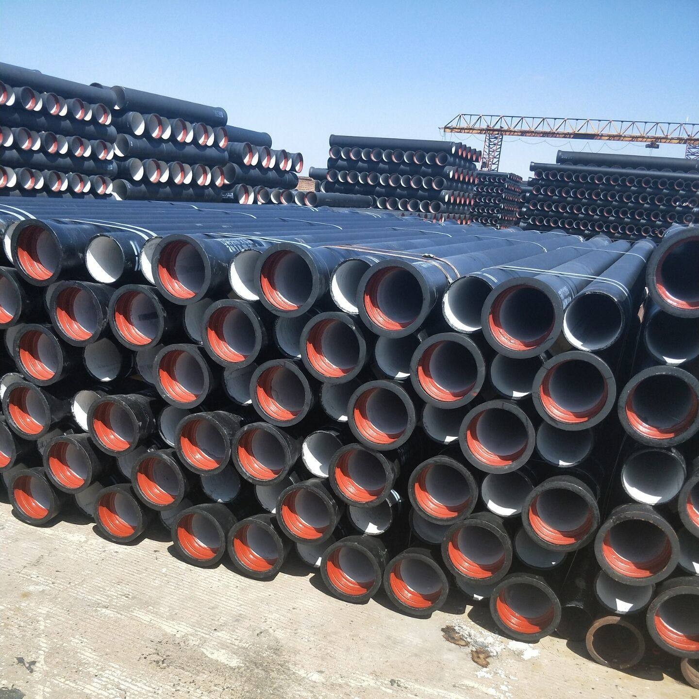 EN598 En545 ISO2531 Black Ductile Cast Iron Pipes C40 C30 C25 K7 K8 K9 Ductile Iron Pipe for Water