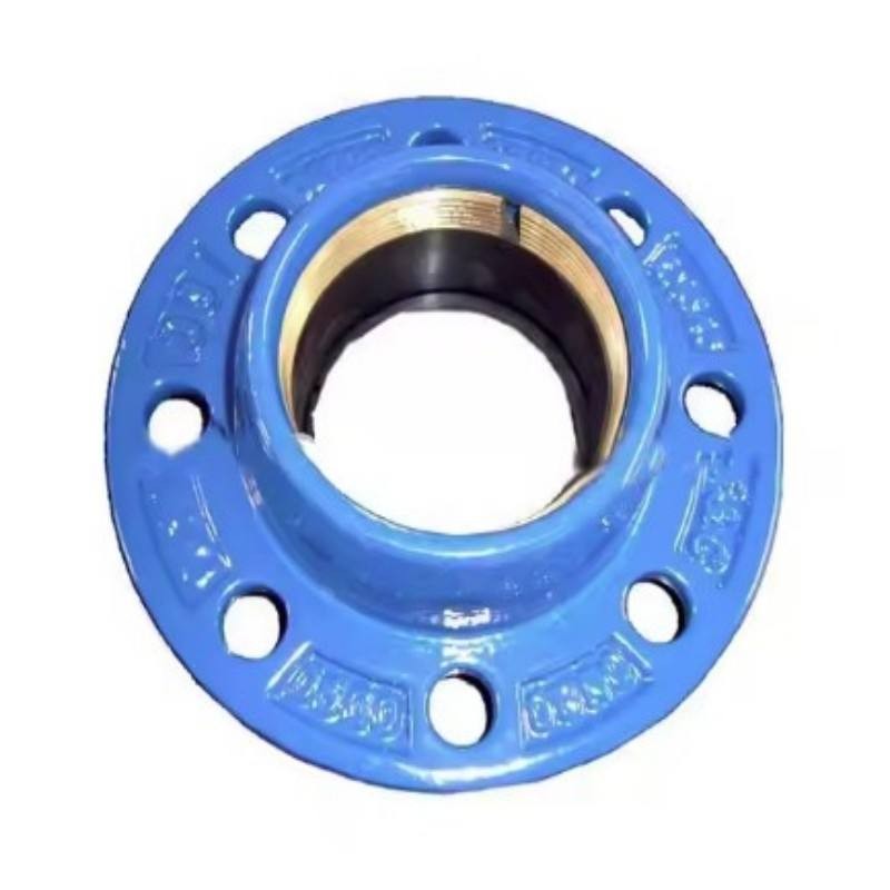 Ductile Iron Quick Flange Adaptor Coupling for PVC PE Pipe with Brass Ring