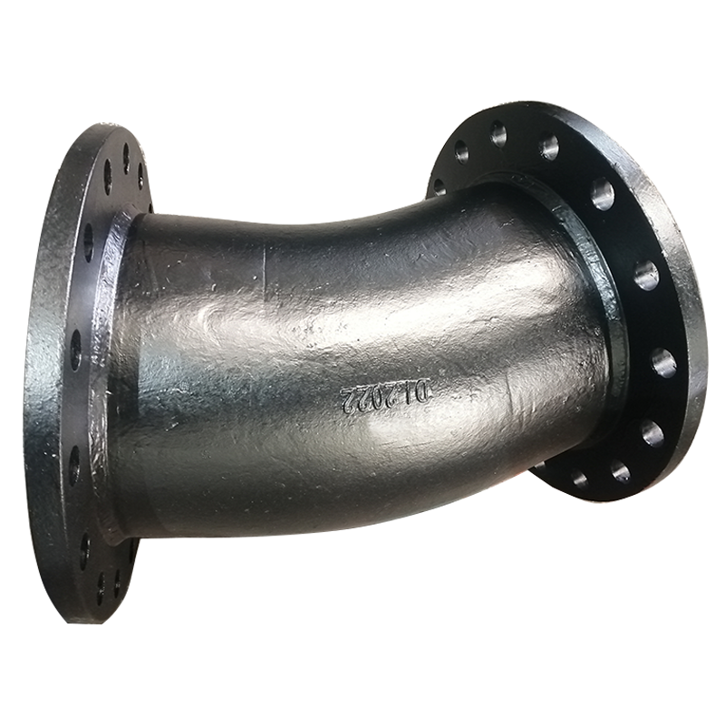 ISO2531 Ductile Iron 45 90 Degree Elbow Bend Double Flange Ductile Pipe Fitting for Water Supply