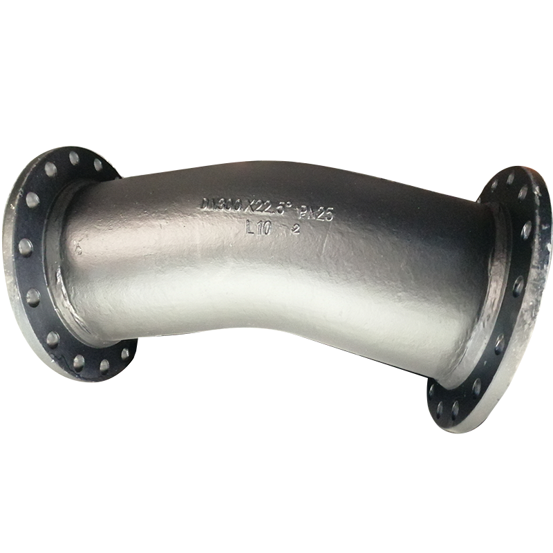 ISO2531 Ductile Iron 45 90 Degree Elbow Bend Double Flange Ductile Pipe Fitting for Water Supply