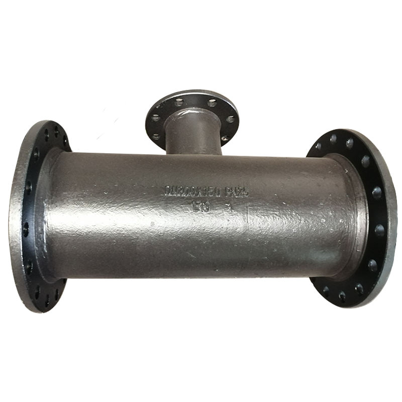 ISO2531 Zinc Coating Cement Mortar Lining Ductile Iron Pipe Fitting All Flange Tee