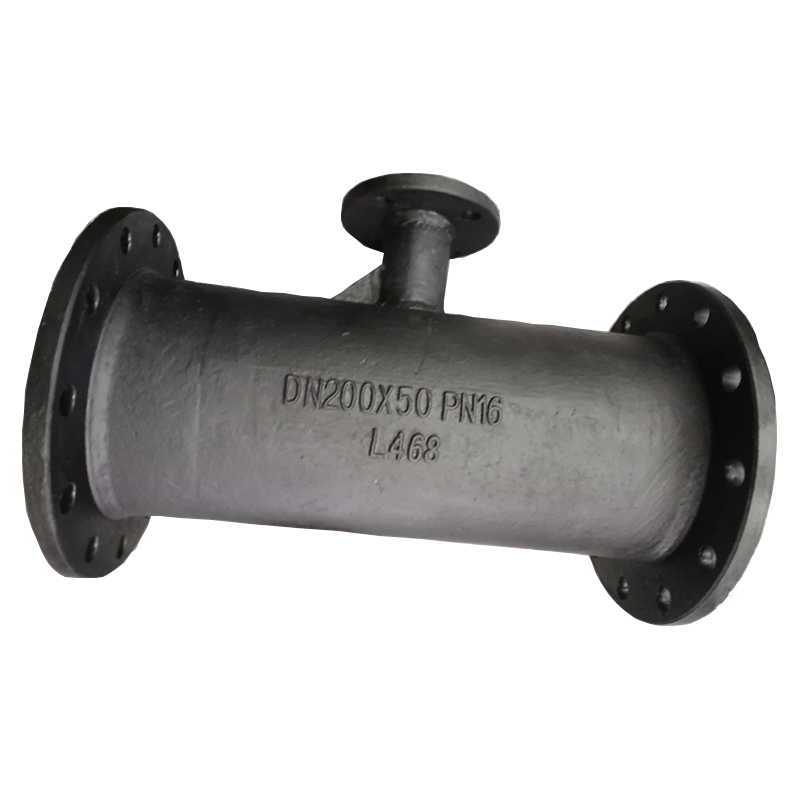 ISO2531 Zinc Coating Cement Mortar Lining Ductile Iron Pipe Fitting All Flange Tee