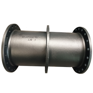 Water Treatment Plant Construction Ductile Iron Double Pipe Fittings Double Flange Cast Pipe with Puddle Flange