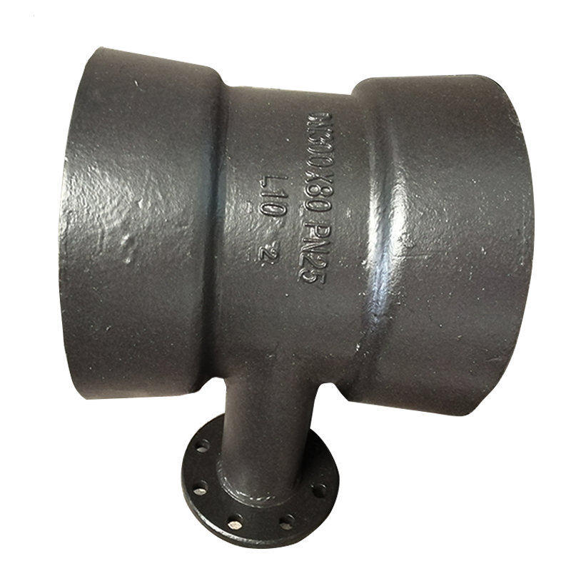 Ductile Iron Double socket tee with flange branch pipe fittings
