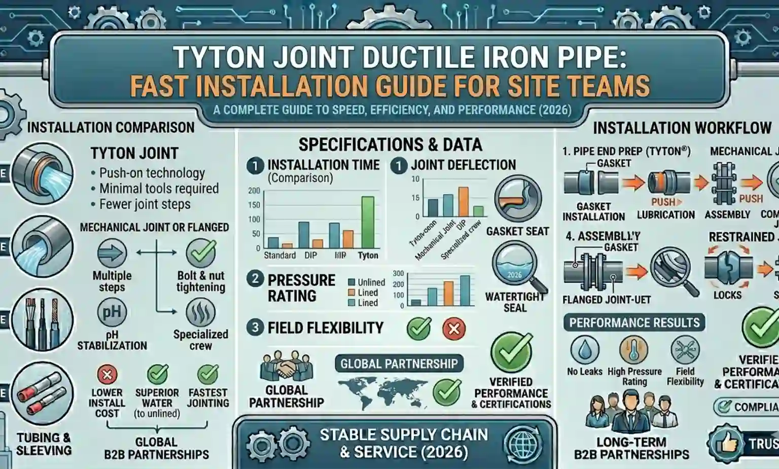 Tyton Joint Ductile Iron Pipe: Fast Installation Guide for Site Teams