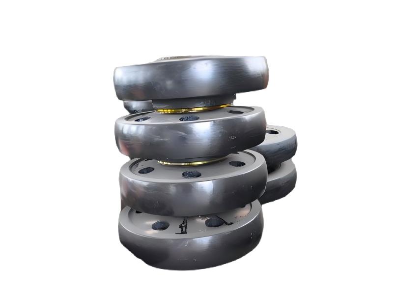 Track wheels for excavator