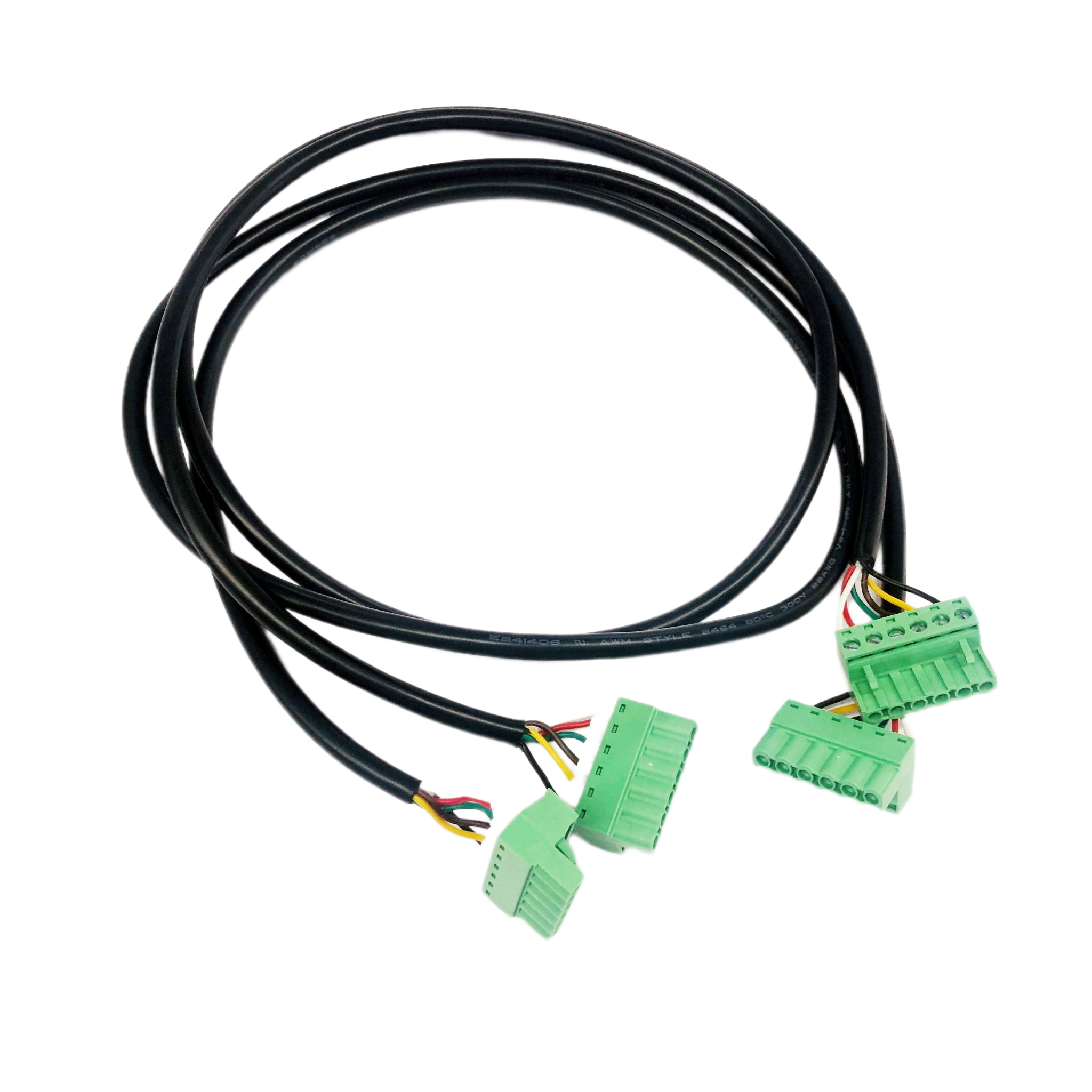 Faisceau de câbles sur mesure avec borniers, connecteur 6 broches 5,08 mm