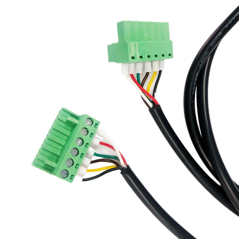 Faisceau de câbles sur mesure avec borniers, connecteur 6 broches 5,08 mm