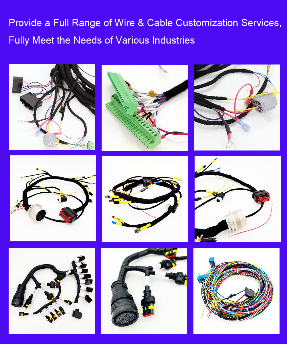 Производитель кабельных жгутов из медной проволоки на заказ с разъемом Вуго, 24-контактным разъемом, а также решений для сборки проводов.