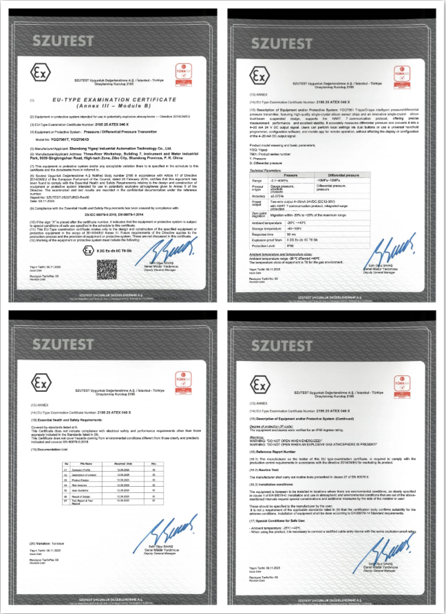 pressure transmitters