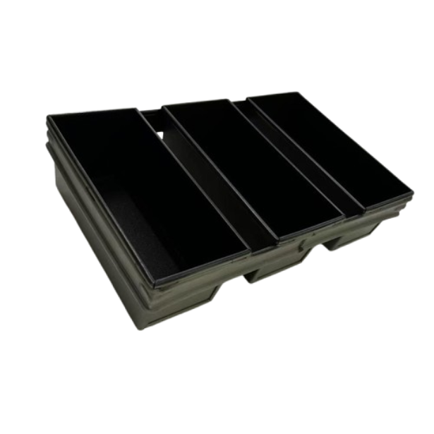 3 Strap Loaf Bread Pans